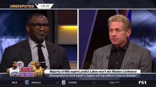 Shannon “Shut Down” Skip: “Kawhi’s Clippers will top Lebron’s team in Orlando” is impossible