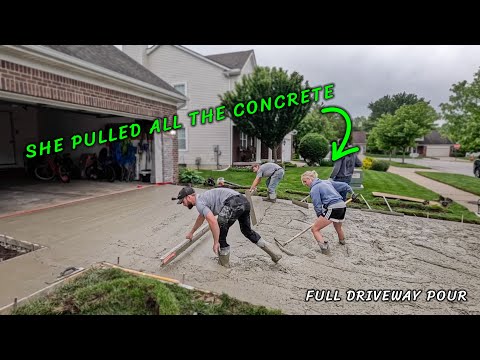 Pouring a Nice Driveway...If I can even make it to the job.