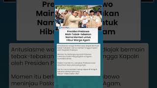 HIBUR KORBAN BANJIR, Prabowo Beri Tebak-tebakan Nama Menteri saat Kunjungi Agam