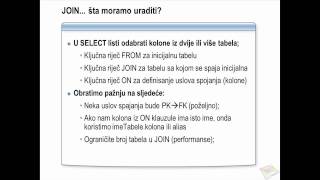 SQL Server :: Spajanje tabela JOIN