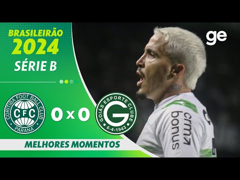 Gols e lances de Coritiba x Goiás