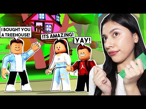 The Bully Ruined My Prom Dress I Have Nothing To Wear To Prom - i became a gold digger bought a tree house in adopt me roblox roleplay