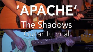 Apache Guitar Lesson Tutorial - The Shadows Hank Marvin // Lead Guitar Solo