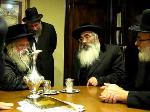 Dushinsky Rebbe visiting Munkatcher Rebbe  Part 1