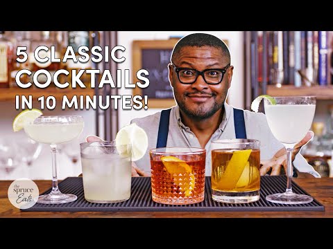 5 Classic 3-Ingredient Cocktails You Should Know! | The Spruce Eats #CocktailRecipes