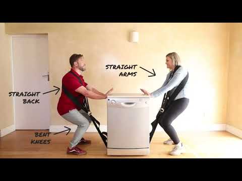 Shoulder Dolly Moving Straps Best Lifting Strap for 2 Movers - Move, Lift, Carry, And Secure