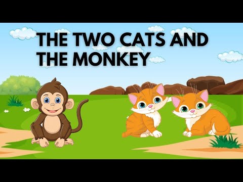 Short Story for Kids/ The Two Cats and The Monkey/ Moral story for Kids In English