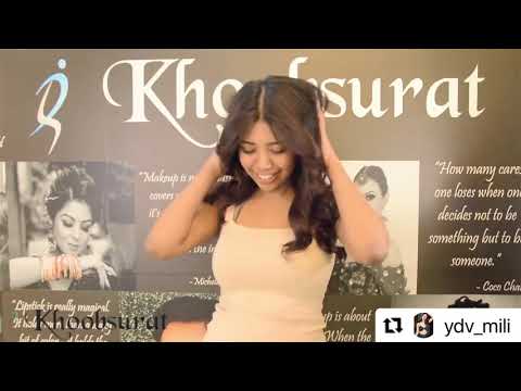 New Party Wear Hairstyle | Hairstyle for Ethnic Wear | Make up Vlog | Khoobsurat salon Tour