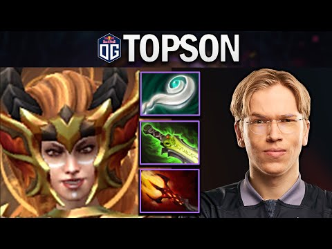 OG.TOPSON PRACTICING LINA FOR TI10 - DOTA 2 7.27 GAMEPLAY