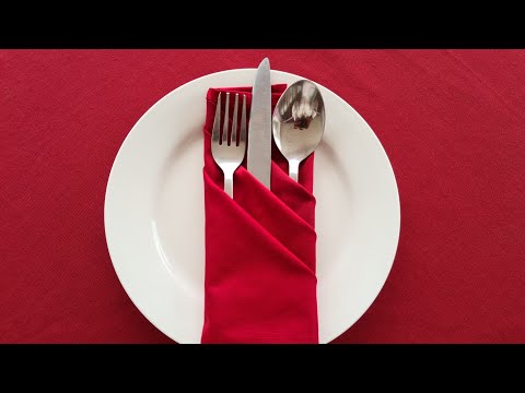 How to make cutlery pocket fold/F&B service/F&B Instructor/Prabesh Khanal