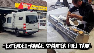 Sprinter 48-Gallon Fuel Tank Installation from ACGB // Adventures Across Europe