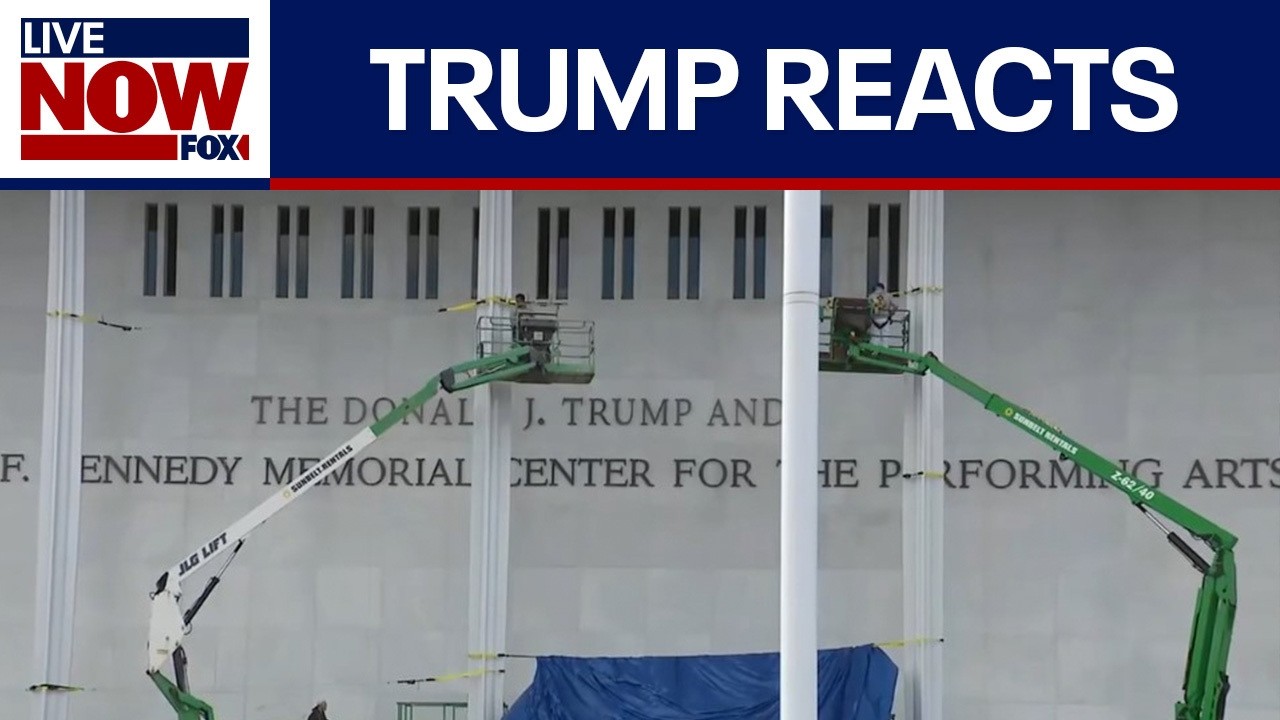 President Donald Trump reacts to Kennedy Center setback