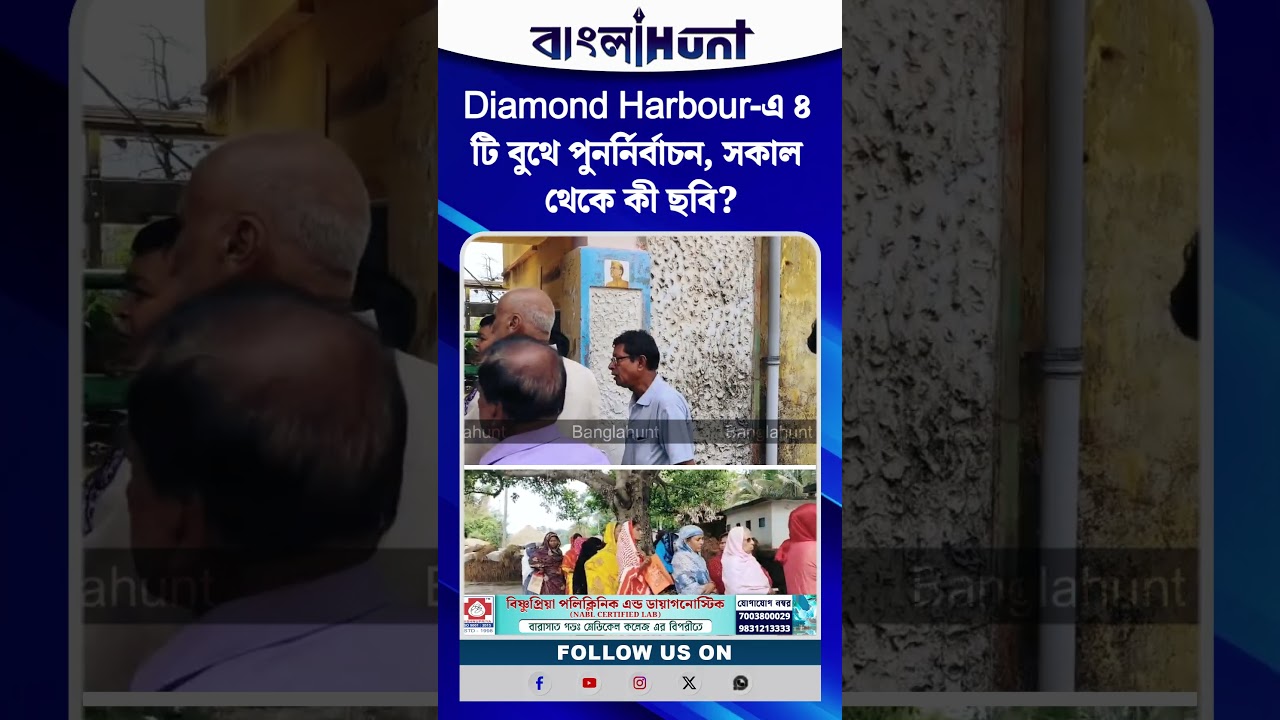 Diamond Harbour-এ ৪ টি বুথে পুনর্নির্বাচন, সকাল থেকে কী ছবি?