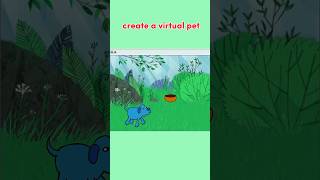 Scratch Tutorial - Create a Virtual Pet (Part 1) #scratch #codingforkidsfree #shorts
