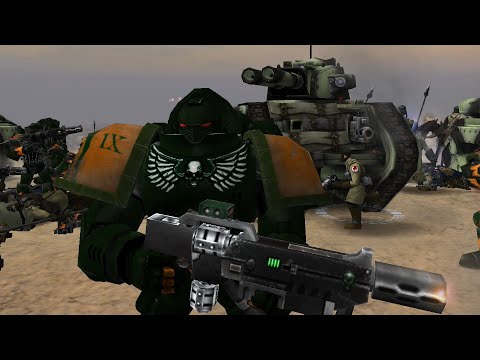 Unification Mod 2021: Salamanders & Steel Legion vs Chaos Space Marines - WH 40K: DOW: Soulstorm
