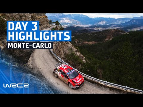 WRC2 & WRC3 Day 3 Highlights | Rallye Monte-Carlo 2025