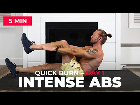 5 Min INTENSE Abs Workout – Get Defined Abs Fast (No Equipment)