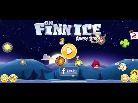 Angry Birds Seasons On Finn Ice Theme (Night) (REUPLOAD)