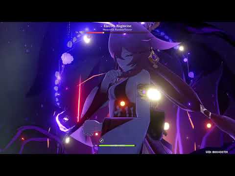 Raiden Yae Miko Team Burst Every Rotation ER Threshold