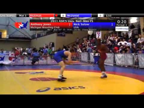University Freestyle 74kg - Nick Sulzer vs. Anthony Jones
