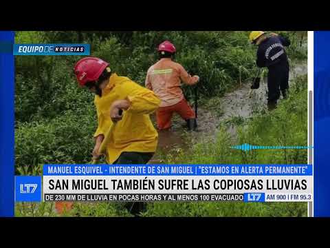 San Miguel también sufre las copiosas lluvias: charlamos con Manuel Esquivel, Intendente