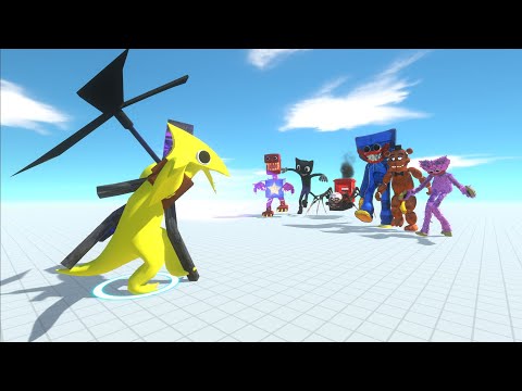 Yellow Rainbow Friends VS Horror character