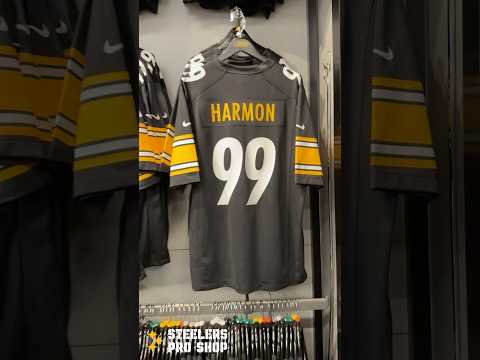 Get your Derrick Harmon #️⃣9️⃣9️⃣ jerseys at the Steeler Pro Shop 🔥🔥