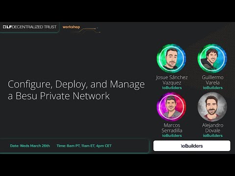 Configure, Deploy, and Manage a Besu Private Network