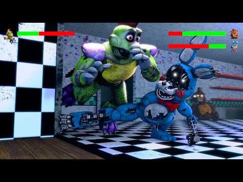 Top 5 FNAF Fighting Animations with Healthbars