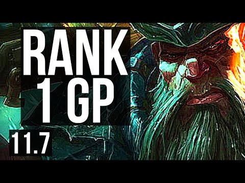 GANGPLANK vs VIKTOR (TOP) | Rank 1 GP, 11/1/5, 6 solo kills, Legendary | TR Grandmaster | v11.7