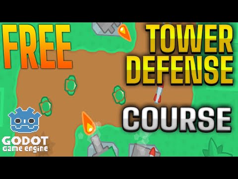 FREE  Crash Course On Godot 4.0! Build Your Own 2D Tower Defense Game!