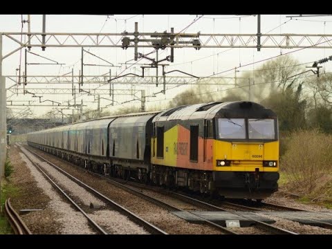 DB GBRF DRS Freightliner Railfeight at Acton Bridge Class 60 66 68 88 & 90 19/03/2020