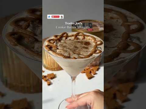 New favorite dessert unlocked 😌☕️ This boozy affogato made with Trader Joe’s Cookie Butter Ice