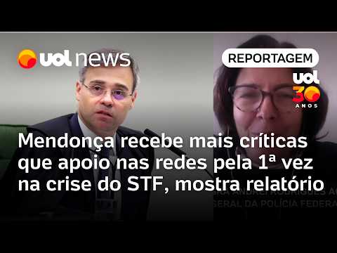 Mendonça recebe mais críticas que apoio nas redes pela 1ª vez na crise do STF, mostra monitoramento