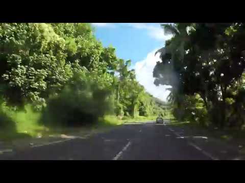Driving Moorea French Polynesia 4K