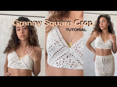 How to CROCHET a summer BRALETTE / DIY Festival crop / Easy tie top / beginner crochet top TUTORIAL