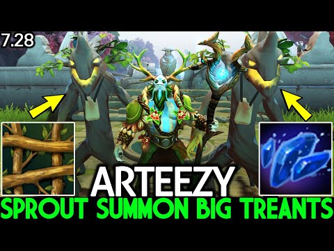 ARTEEZY [Nature's Prophet] New Aghanim's Shard Summon Big Treants Dota 2