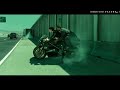 Matrix movie bike race action seen // bike race seen on doom song