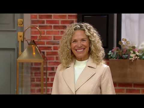 Dennis Basso Quilted Faux Leather Coat on QVC
