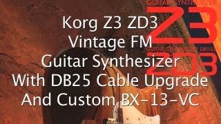 Korg Z3 and ZD3 Vintgae Guitar Synthesizer Upgraded with DB25 Connectors and BX-13-VC
