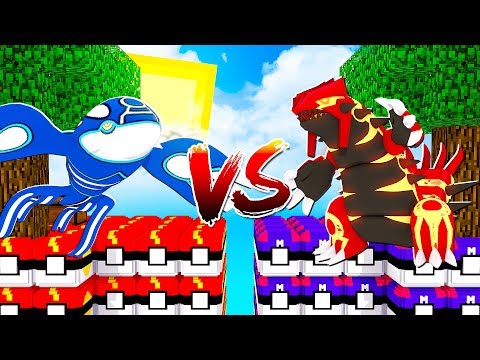 PRIMAL GROUDON VS PRIMAL KYOGRE - ILHA LUCKY PIXELMON MINECRAFT