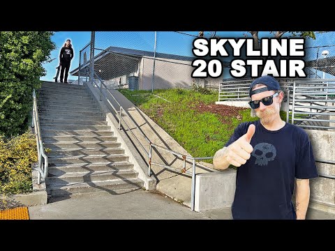 Skating the Skyline 20 Stair!? Feat. Tommy Sandoval - Spot History Ep. 19