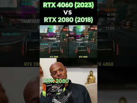 Rtx 4060 vs Rtx 2080 #pc #pcgaming #comparison #gpu #nvidia #graphicscard #computerhardware