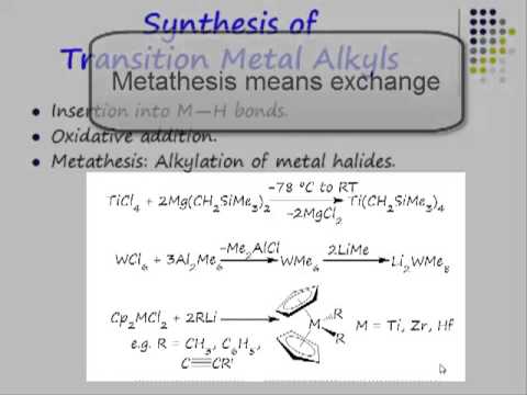 Synthesis of transition metal alkyls