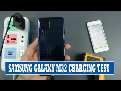 Samsung Galaxy M32 with 25W charging from 0 to 100 percents