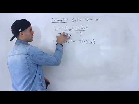 QMS 110 (Ryerson University) - Math Refresher Test - Solving Equation through Cross Multiplying