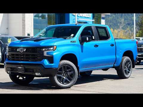 2026 Chevrolet Silverado 1500 Crew Cab Short Box 4-Wheel Drive LT Trail Boss in Blue for sale at Salmon Arm Chevrolet Buick GMC in Salmon Arm, BC