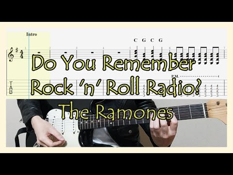 Do You Remember Rock and Roll Radio? - The Ramones Guitar Cover with Tab