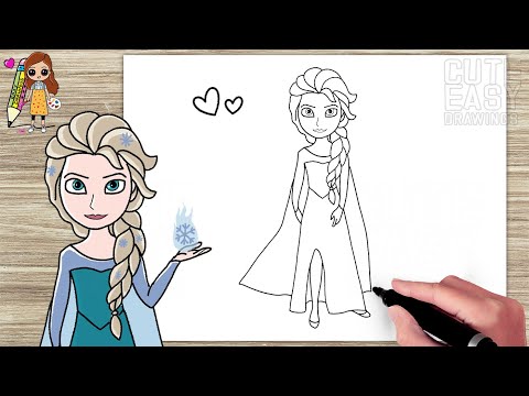 How to Draw and Color Elsa - Frozen | Disney Princess...