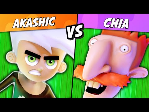 Chia (Nigel Thornberry) vs Akashic (Danny Phantom) - Nickelodeon All-Star Brawl